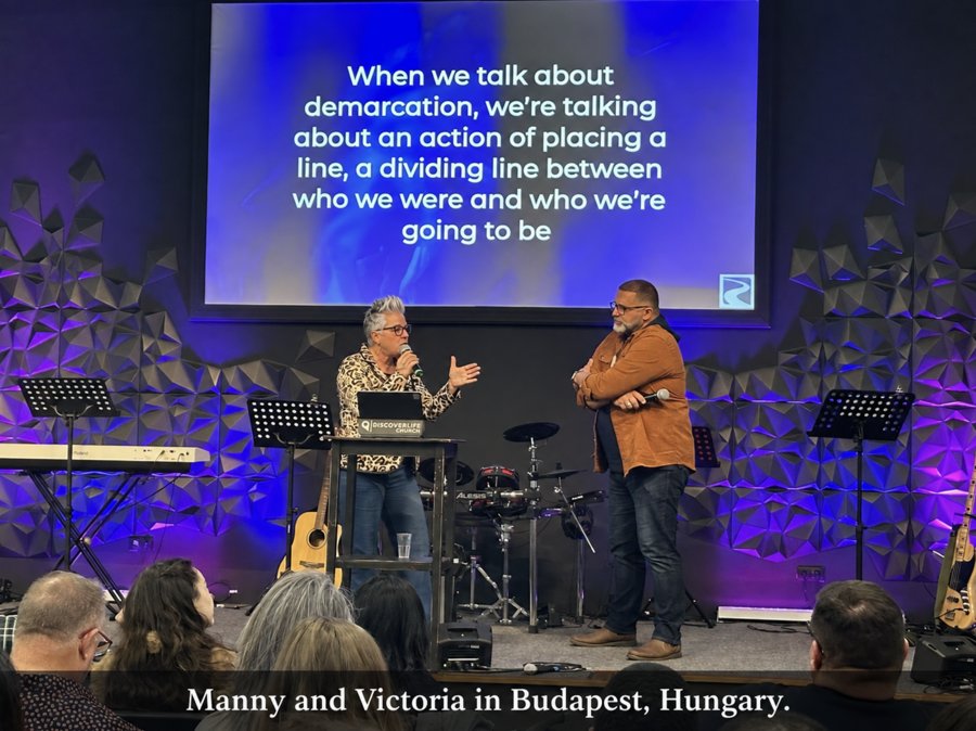 Manny and Victoria Rivera ministering in Budapest, Hungary